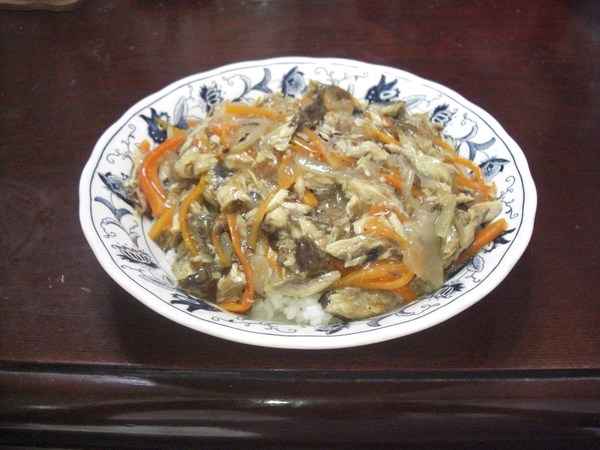 焼き鯖甘酢あんかけ飯