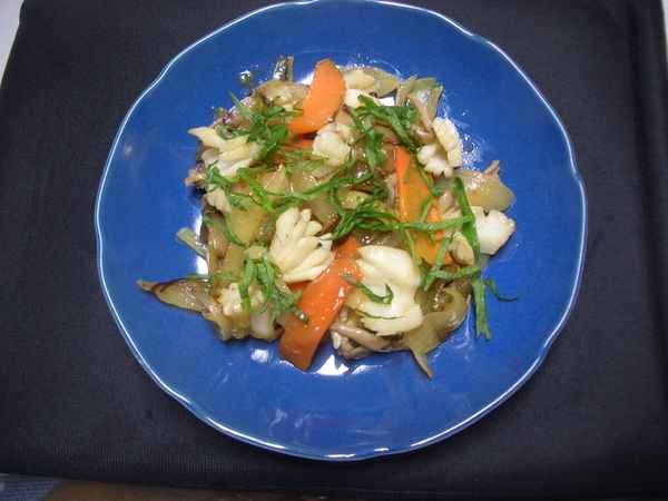 イカと野菜の塩中華