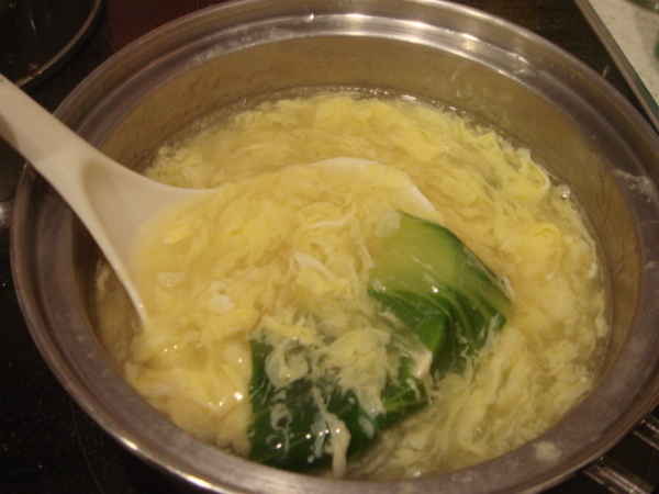 チンゲン餡かき玉汁