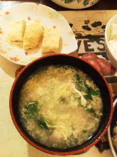 菜の花と卵のとろみスープ