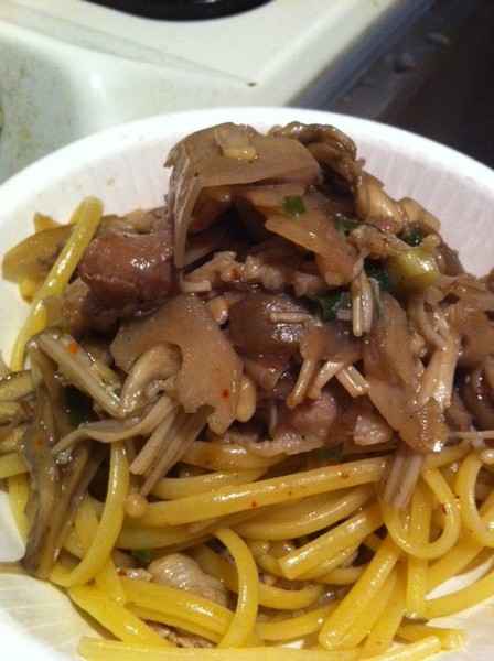 残り物で和風パスタ