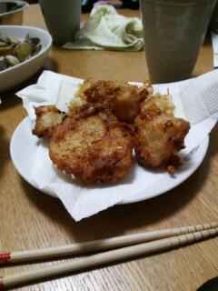 長いもの落とし揚げ
