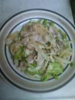 豚肉とえのきの炒め物