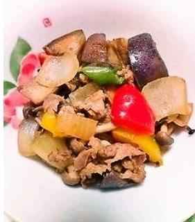 彩り野菜と豚バラの中華オイスター炒め