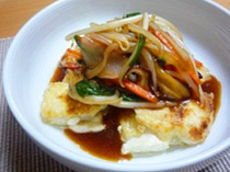 揚げ出しあんかけ豆腐