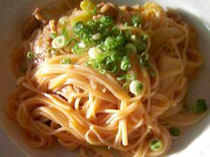 干焼蝦仁の中華風そうめん