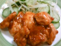 鶏肉の麻婆茄子風味