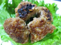 麻婆茄子のハンバーグ