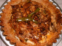 麻婆茄子味バリバリおこげキッシュ