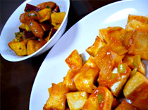 干焼蝦仁チリソース炒め2種